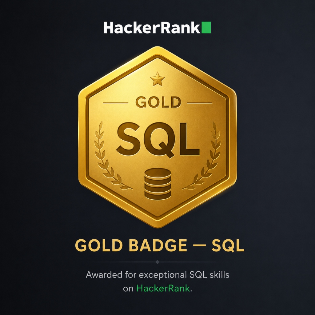 Gold Badge SQL